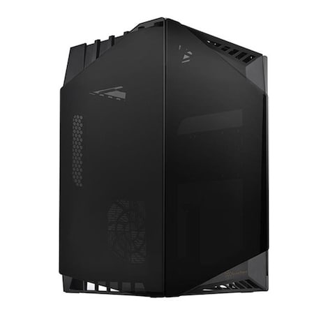 Silverstone SilverStone Technologies LD03B Mini ATx Mini-Tower Tempered Glass Case; Black LD03B
